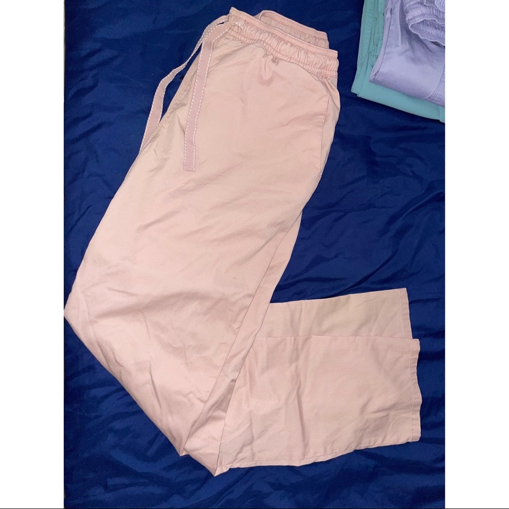 Jaanuu Blushing Pink Scrub Pants Medium